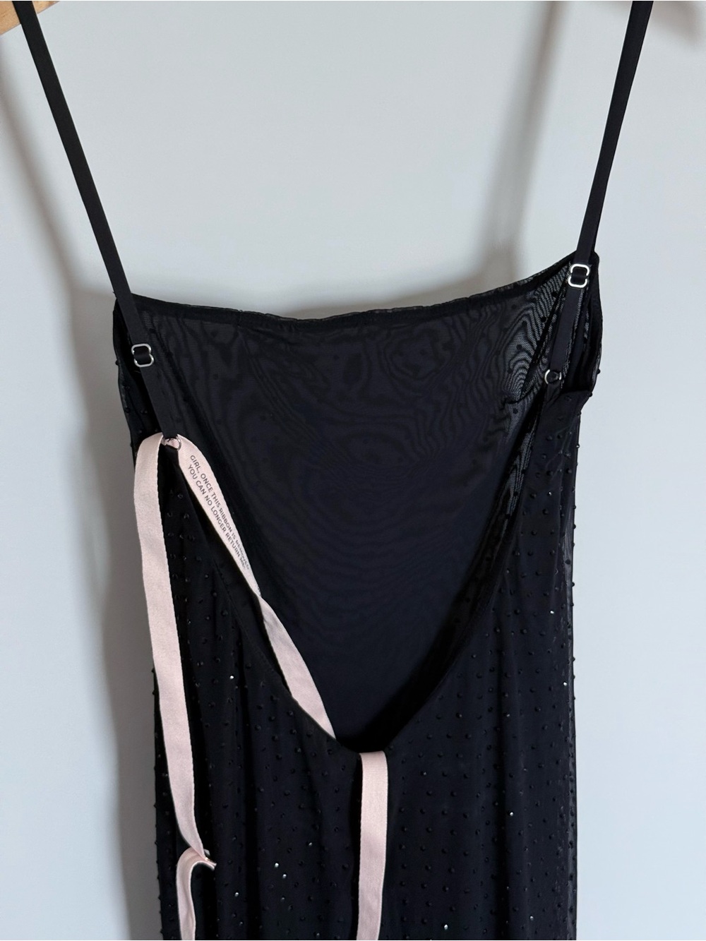 NWT Oh Polly Celandine Sheer Embellished Backless Maxi Dress Black Size 2 - Picture 6 of 11